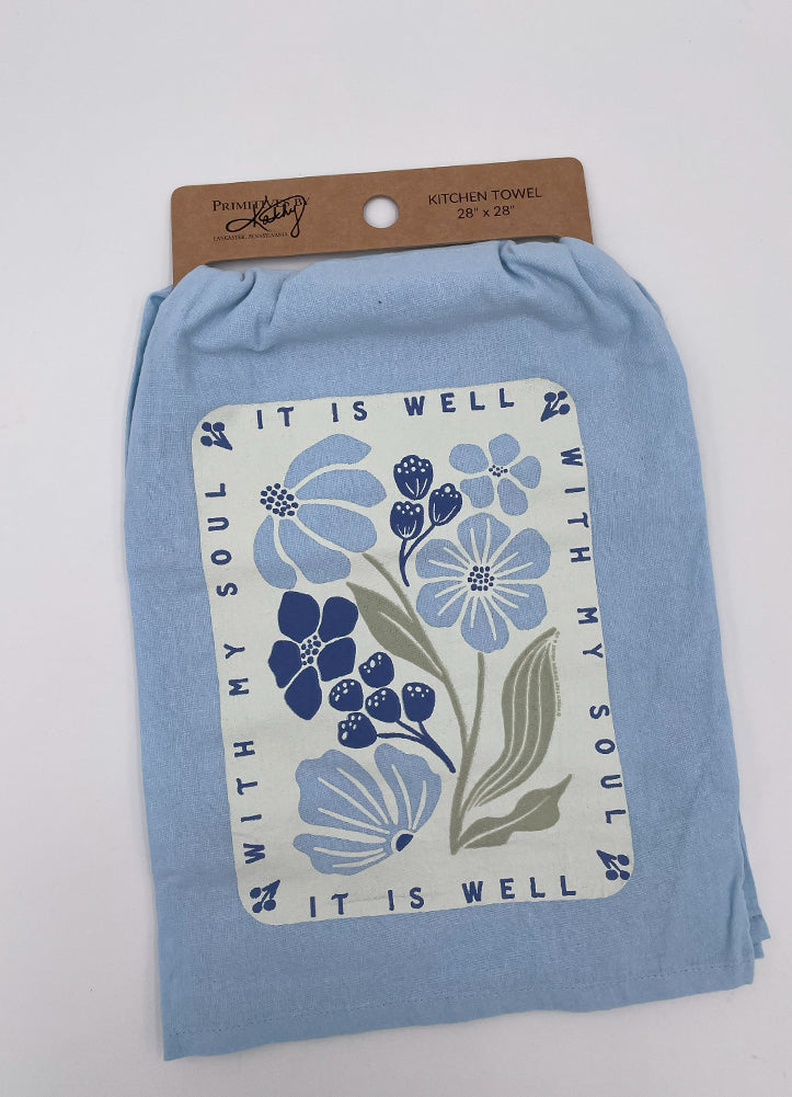 It Is Well Kitchen Towel by Primitives by Kathy