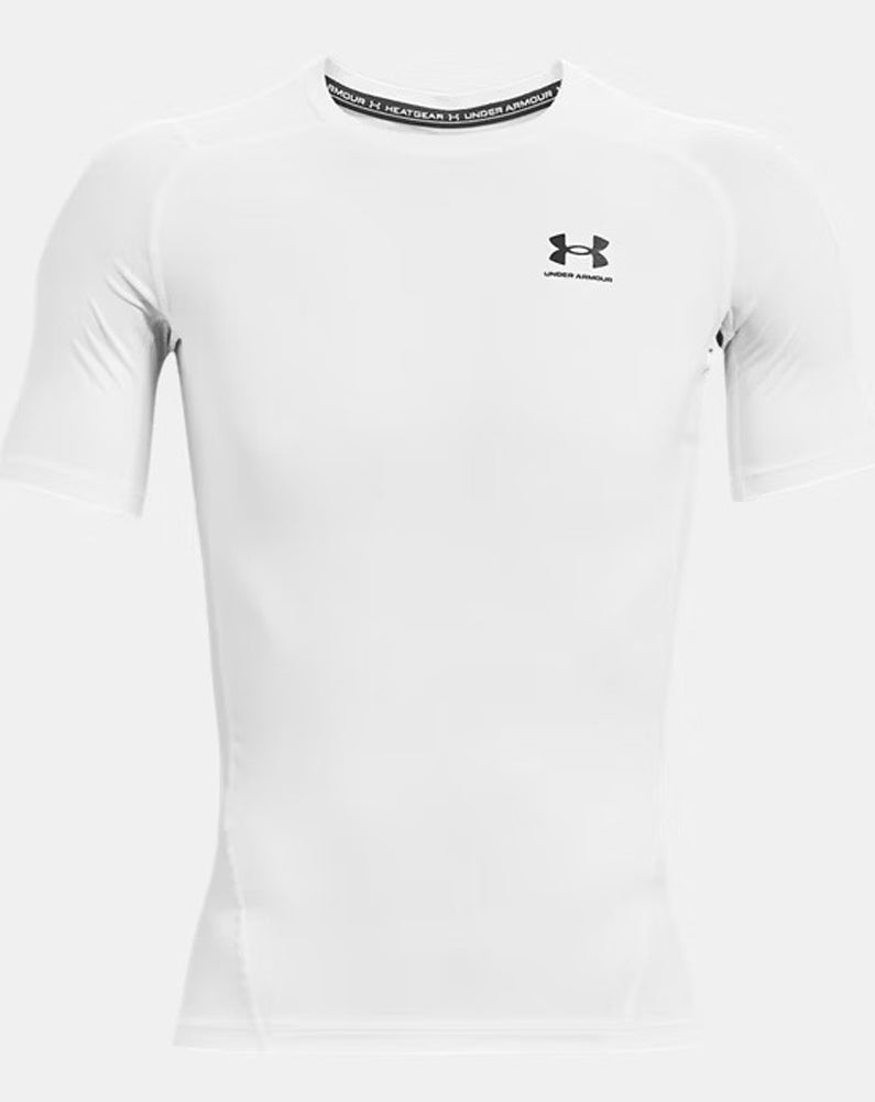 HG Armour Comp SS in White by Under Armour