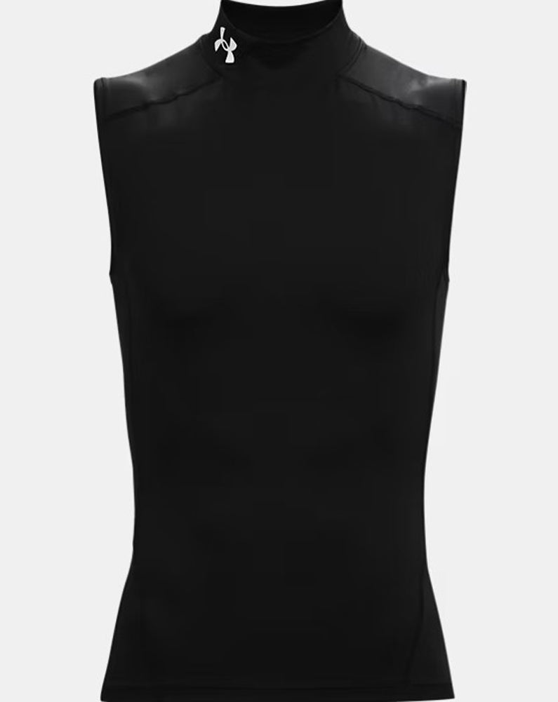 HeatGear Comp Mock Sleeveless in Black by Under Armour
