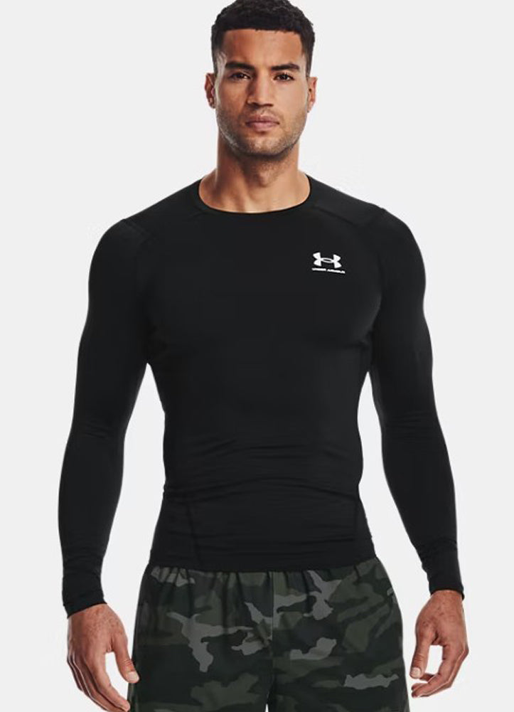 HeatGear Comp LS in Black by Under Armour