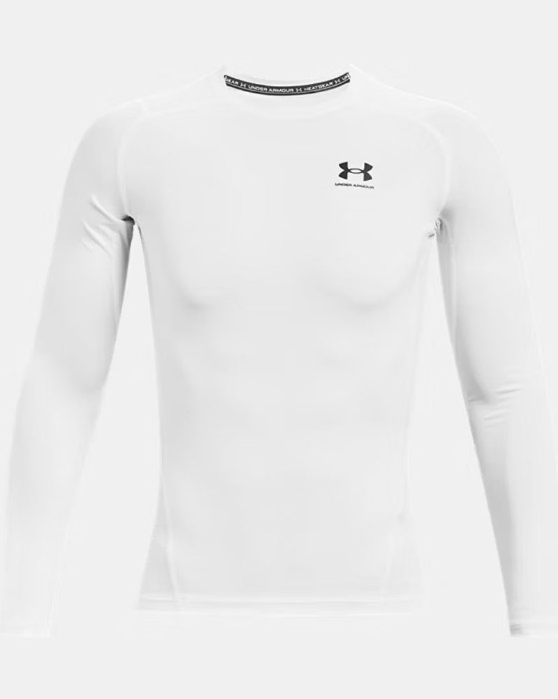 HG Armour Comp LS in White by Under Armour