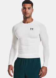 HG Armour Comp LS in White by Under Armour