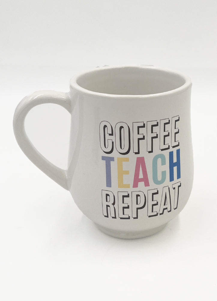 Coffee Teach Repeat Coffee Mug 18oz by The Royal Standard