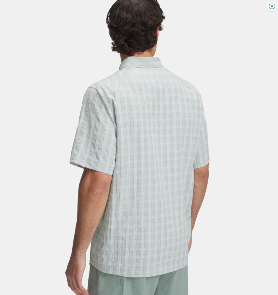 Drift Tide 2.0 Plaid SS in Green by Under Armour