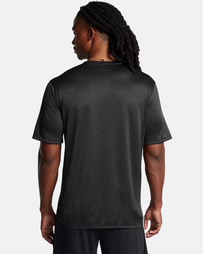 UA Tech Vent SS in Black by Under Armour