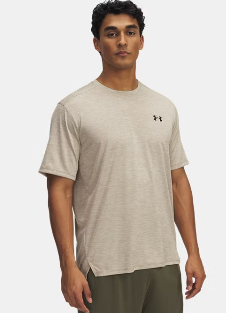 UA Tech Vent SS in Brown by Under Armour