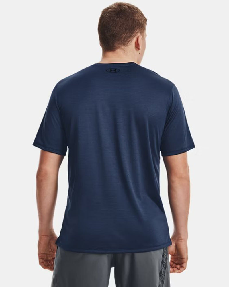 UA Tech Vent SS in Blue by Under Armour
