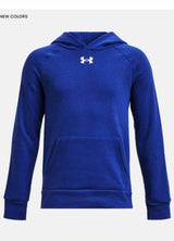 UA Rival Fleece Hoodie in Blue by Under Armour