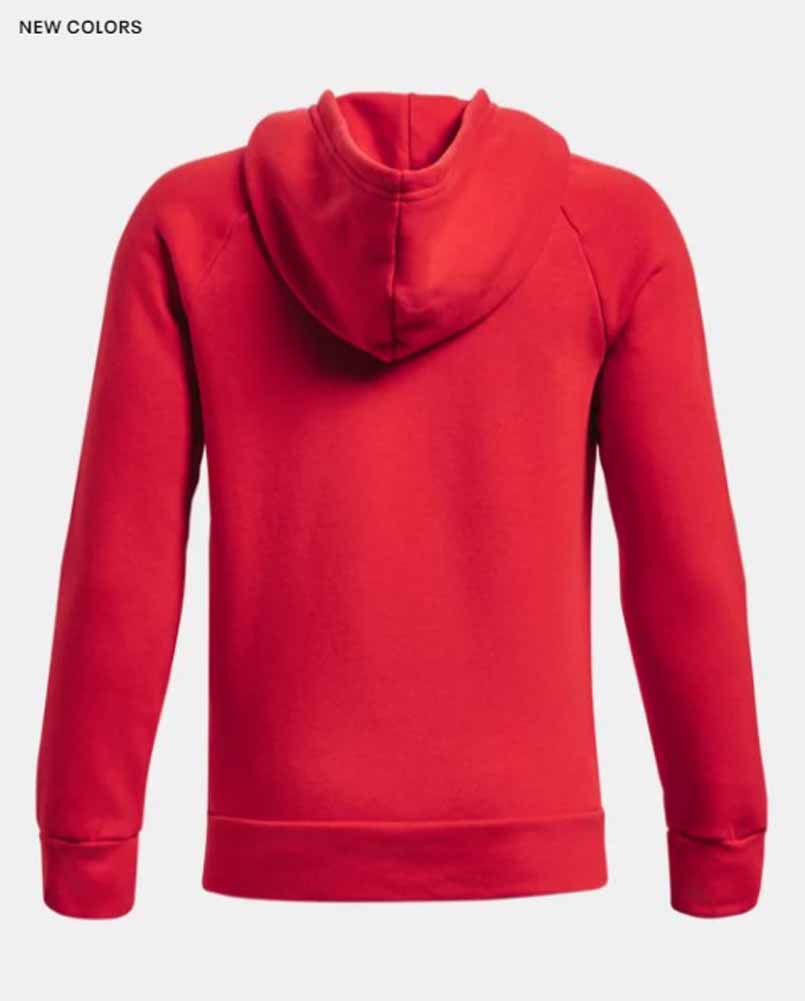 UA Rival Fleece Hoodie in Red by Under Armour