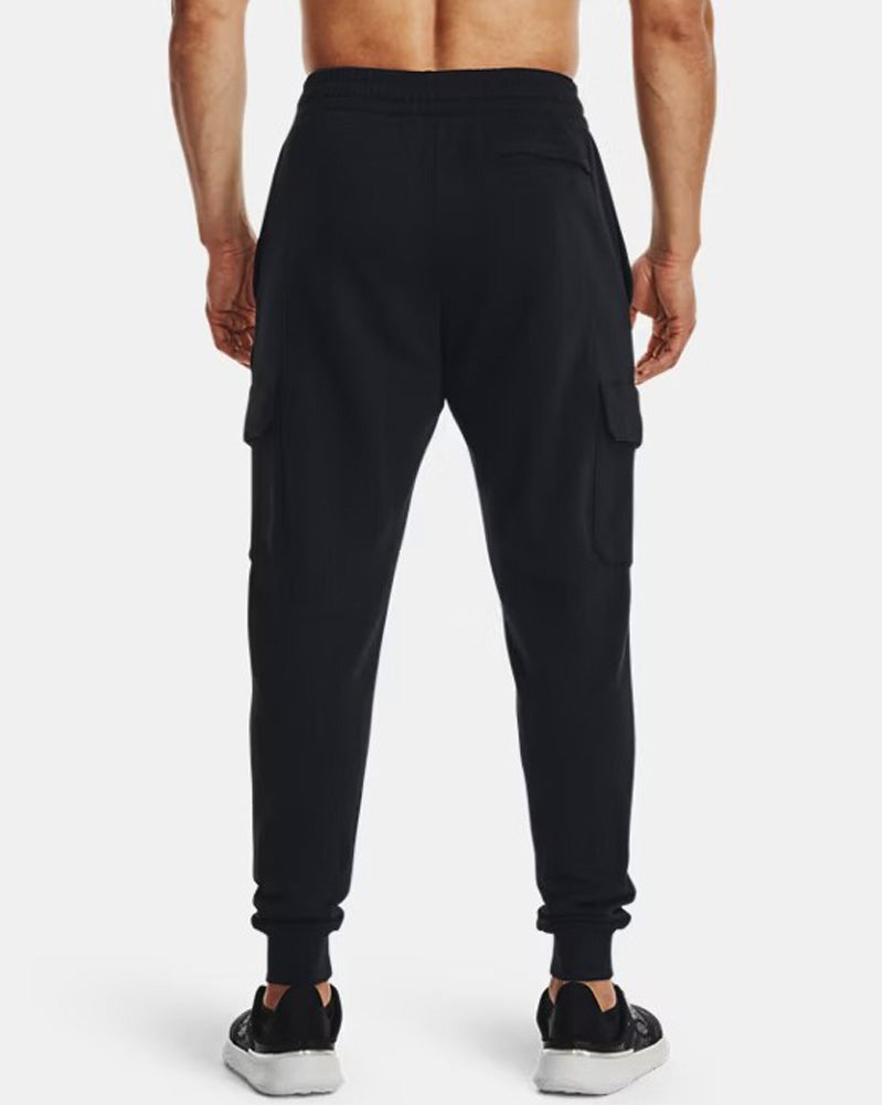 Rival Fleece Cargo Jogger in Black by Under Armour