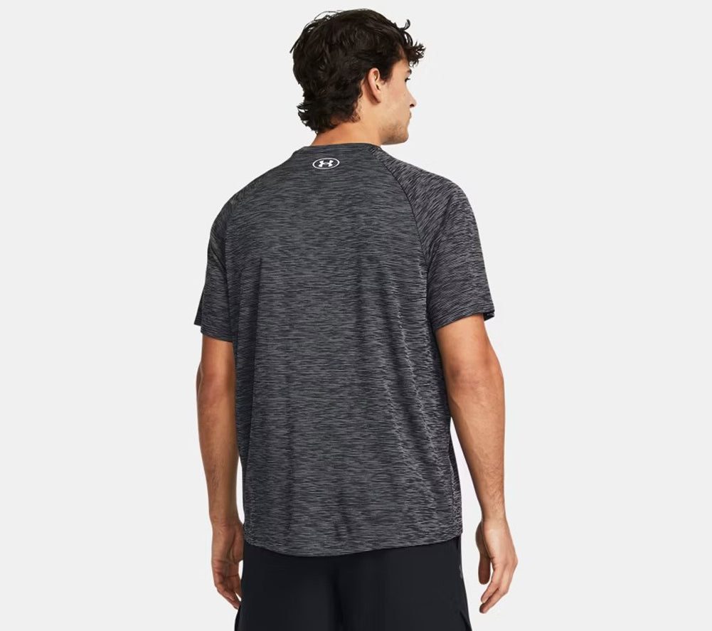 UA Tech Textured SS in Black by Under Armour