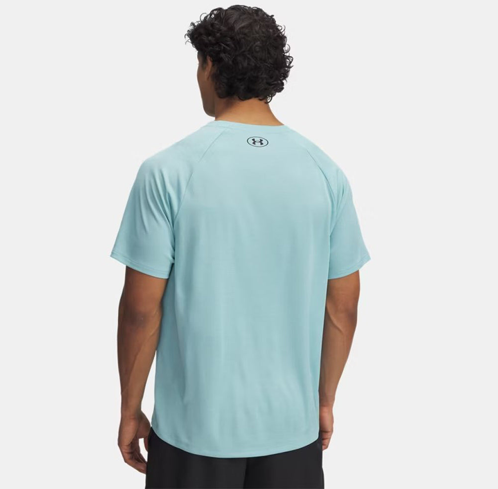 UA Tech Textured SS in Blue by Under Armour
