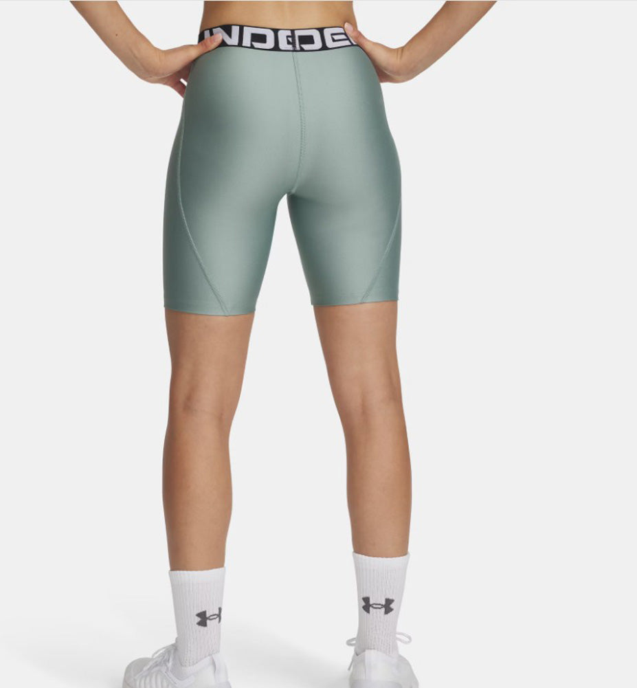 HeatGear 8 in Shorts in Green by Under Armour