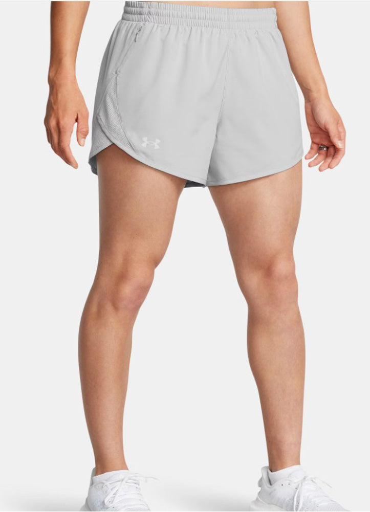 Fly By 3'' Heather Grey Shorts by Under Armour