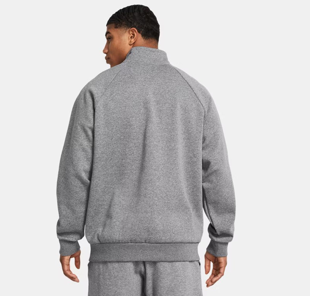 Rival Fleece 1/4 Zip in Grey by Under Armour
