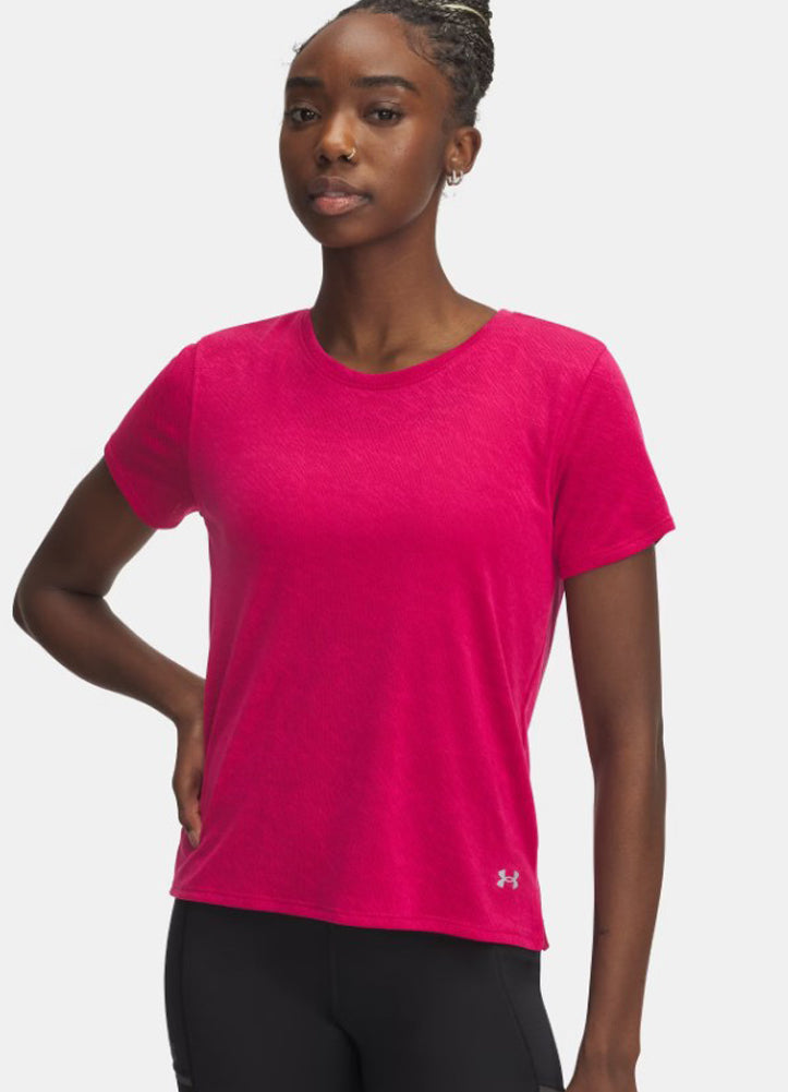 Launch Camo SS in Purple by Under Armour