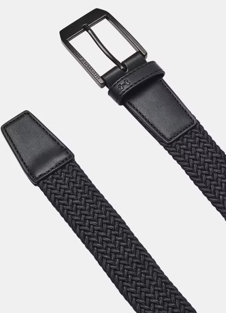 Braided Golf Belt in Black by Under Armour