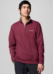Hart Mountain II Half Zip in Rich Wine Heather by Columbia