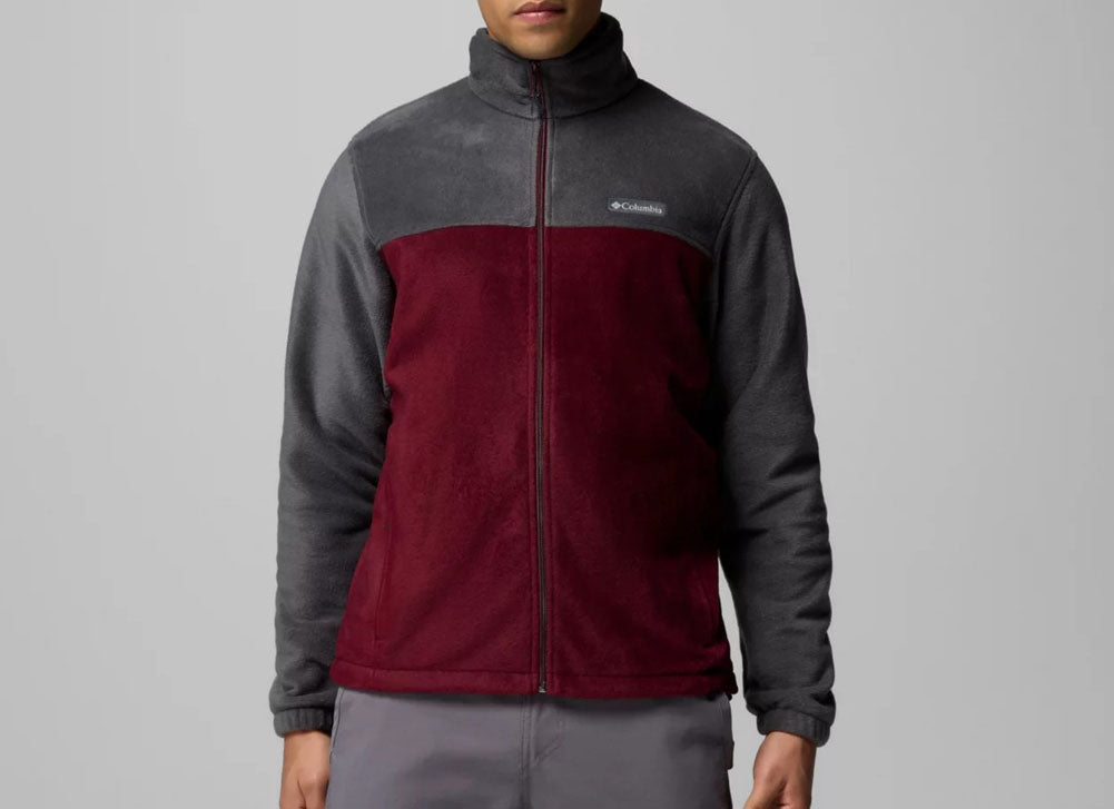 Steens Mountain Full Zip 2.0 in Shark/Rich Wine by Columbia