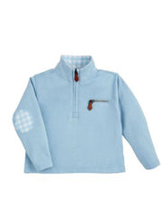 Light Blue Quarter Zip by Mud Pie