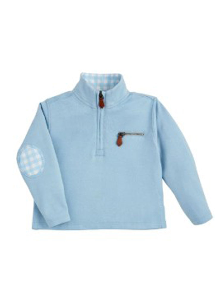 Light Blue Quarter Zip by Mud Pie