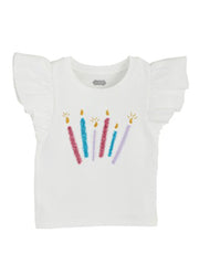 Candles Girl Birthday Tee by Mud Pie