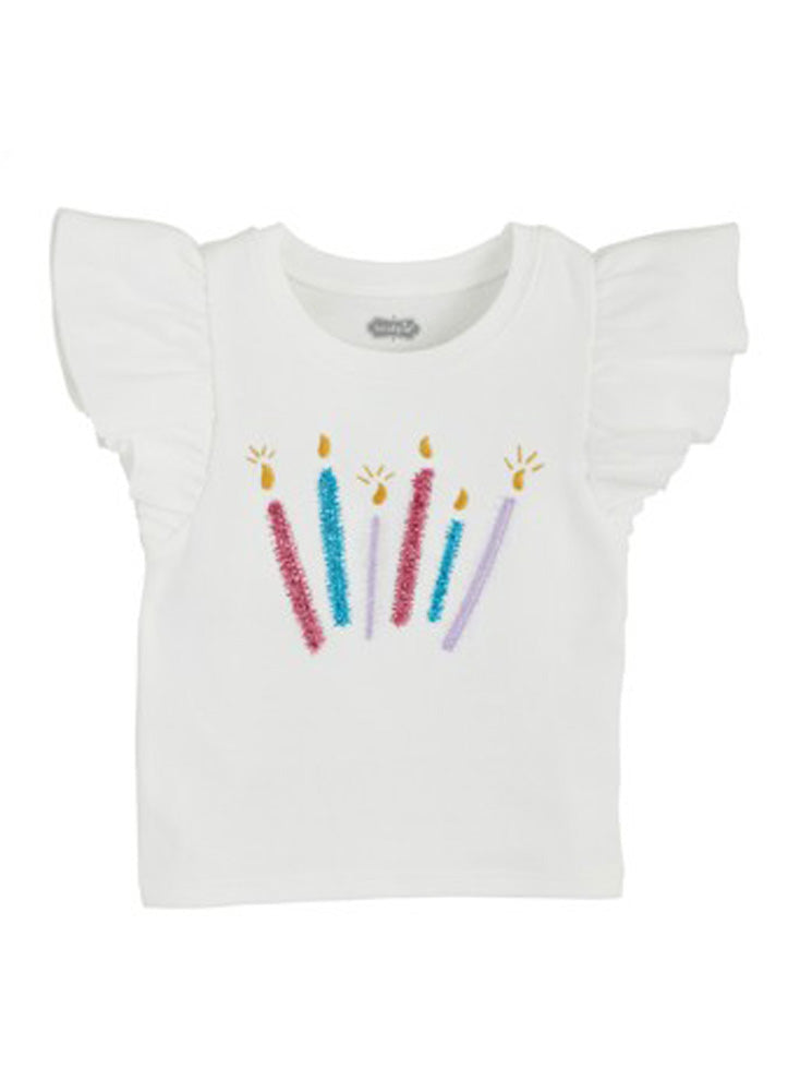 Candles Girl Birthday Tee by Mud Pie