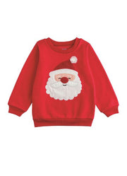 Applique Santa Sweatshirt by Mud Pie