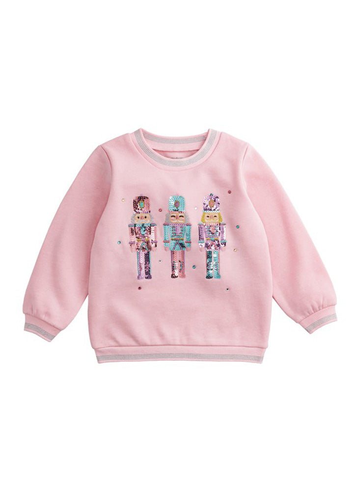 Nutcracker Sequin Sweatshirt by Mud Pie