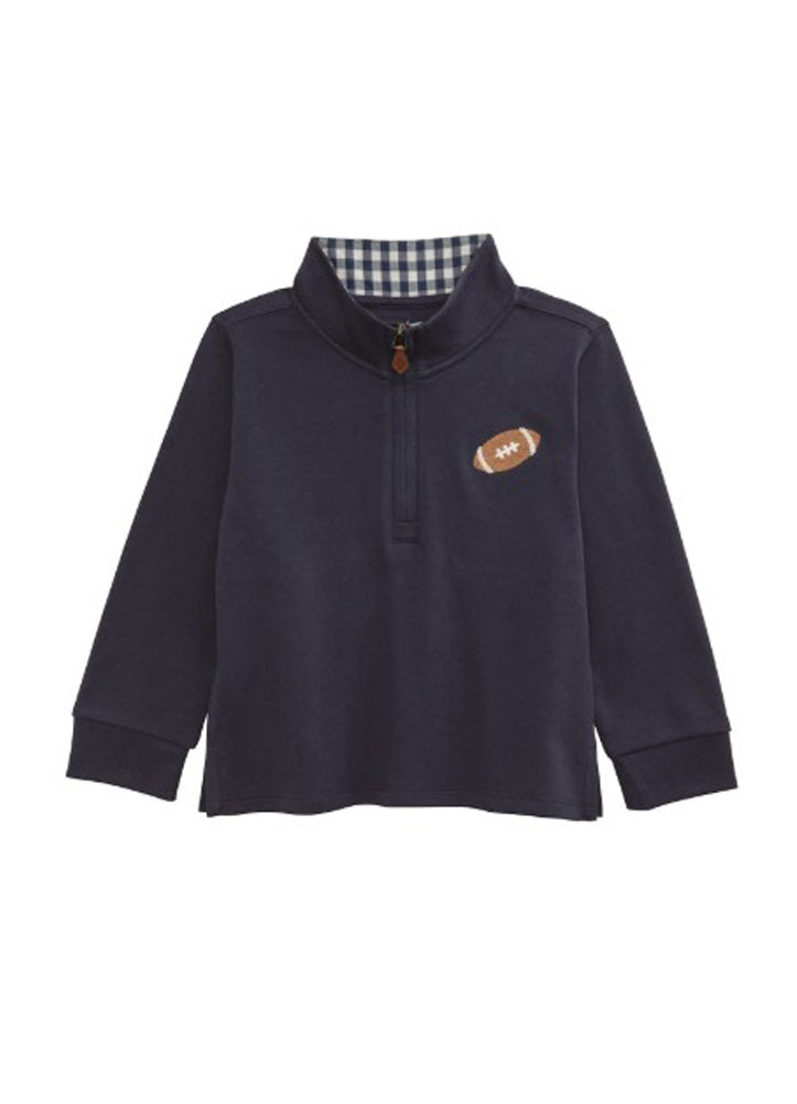 Football Quarter Zip by Mud Pie