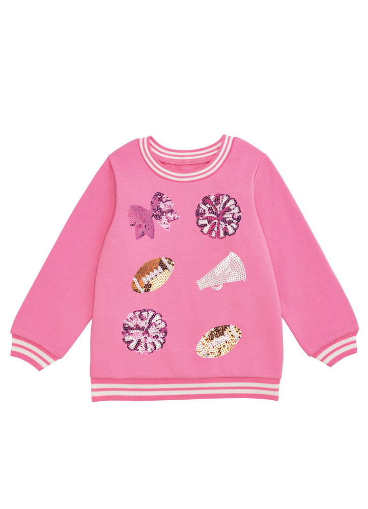 Sequin Cheer Sweatshirt by Mud Pie