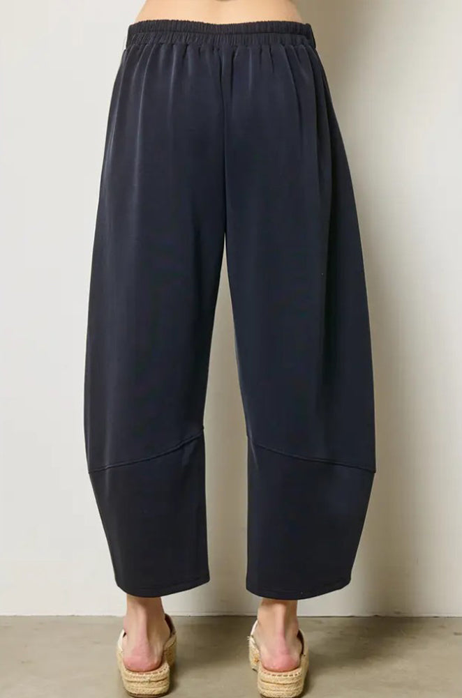 Scuba Barrel Pants in Black by Charlotte Avery