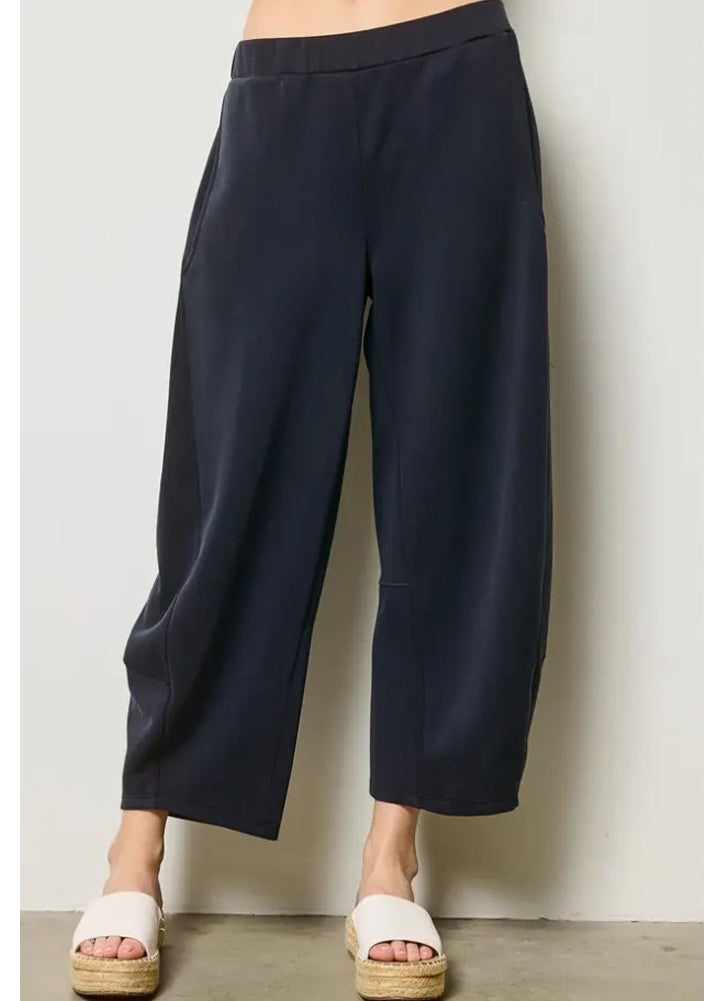 Scuba Barrel Pants in Black by Charlotte Avery