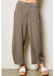 Scuba Barrel Pants in Olive by Charlotte Avery