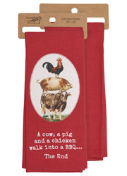 Kitchen Towel- A BBQ by Primitives by Kathy