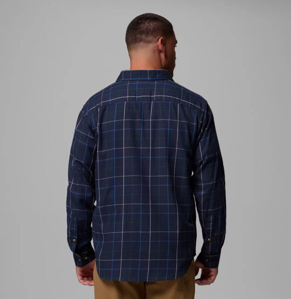 Rapid Rivers II LS Shirt in Collegiate Navy Tattersall by Columbia