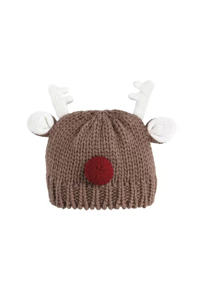 Reindeer Chunky Knit Hat by Mud Pie