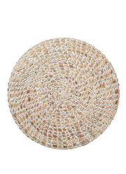 Whitewash Hyacinth Placemat by Tableau