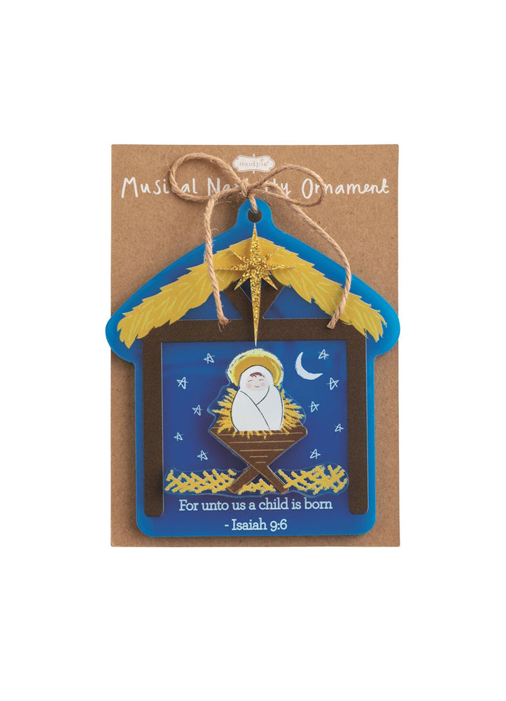 Musical Nativity Ornament by Mud Pie