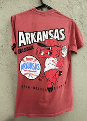 Arkansas Baseball Pitching Ribby SS in Brick by Southern Trend