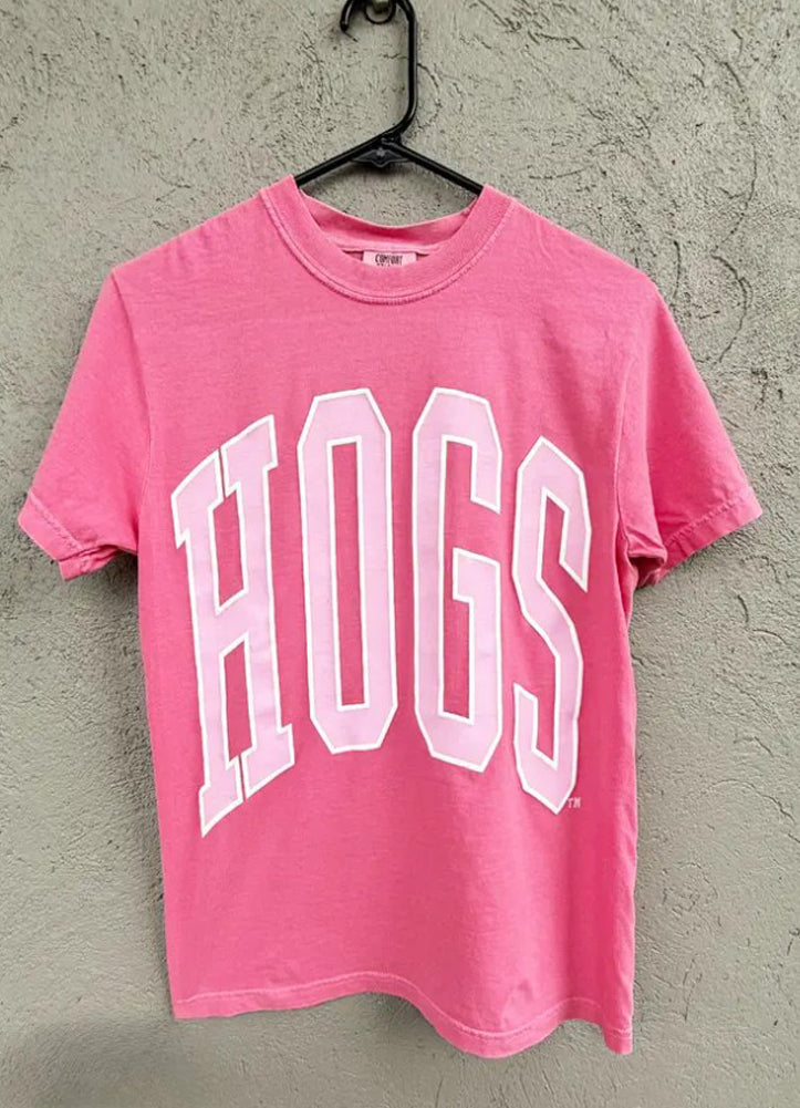 Pink Hogs Puff SS by Southern Trend
