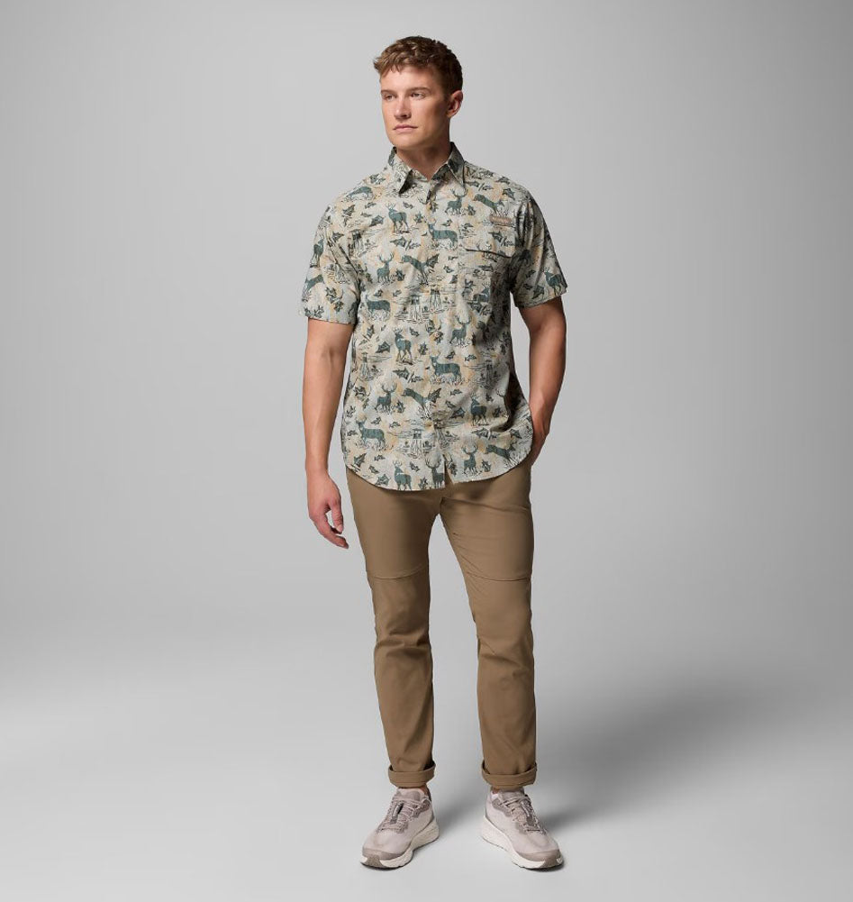 Super Shartail SS Shirt in Niagra Hunt Stand by Columbia