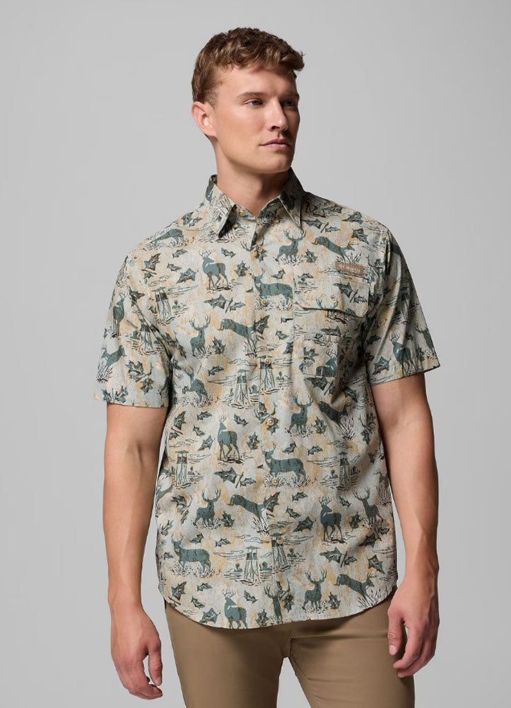Super Shartail SS Shirt in Niagra Hunt Stand by Columbia