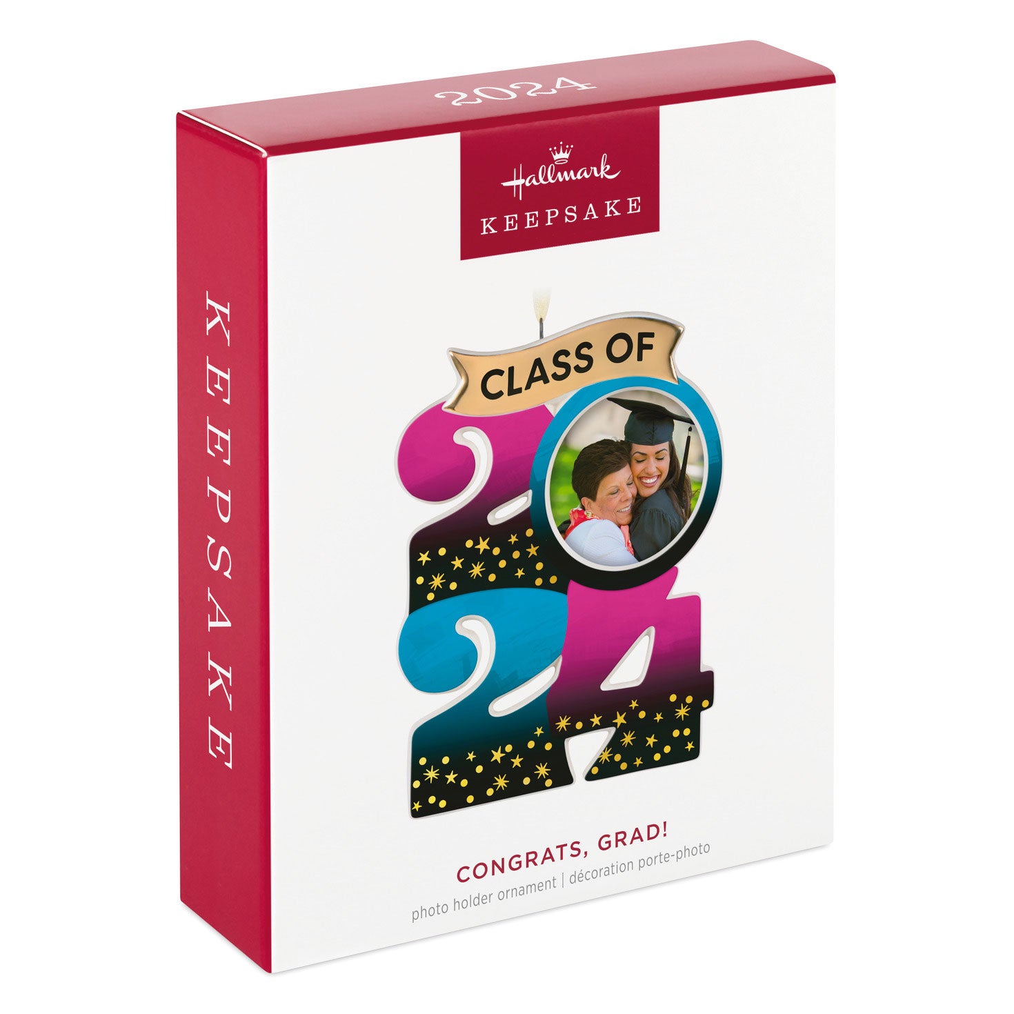 Hallmark Congrats, Grad! 2024 Porcelain Photo Frame Ornament