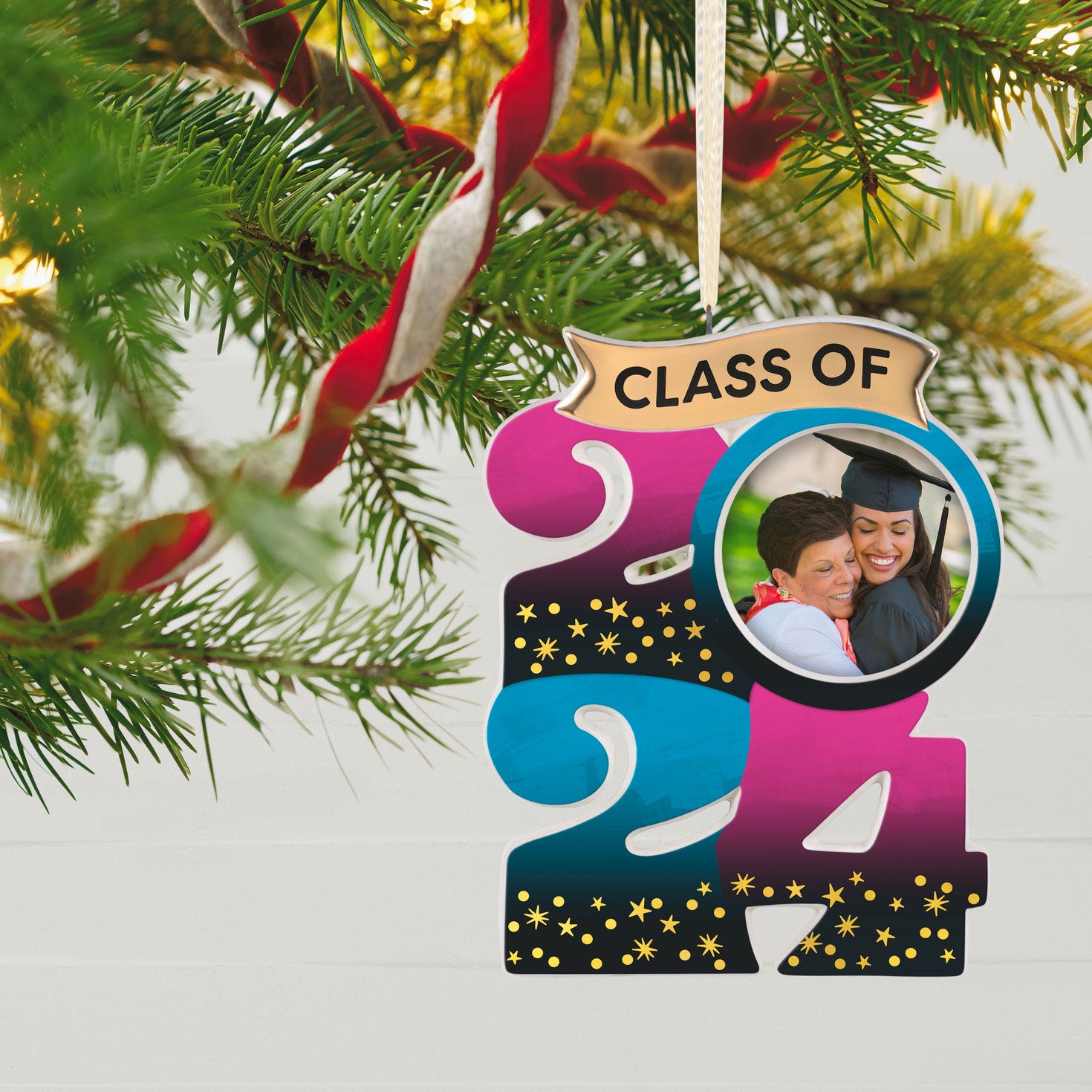Hallmark Congrats, Grad! 2024 Porcelain Photo Frame Ornament