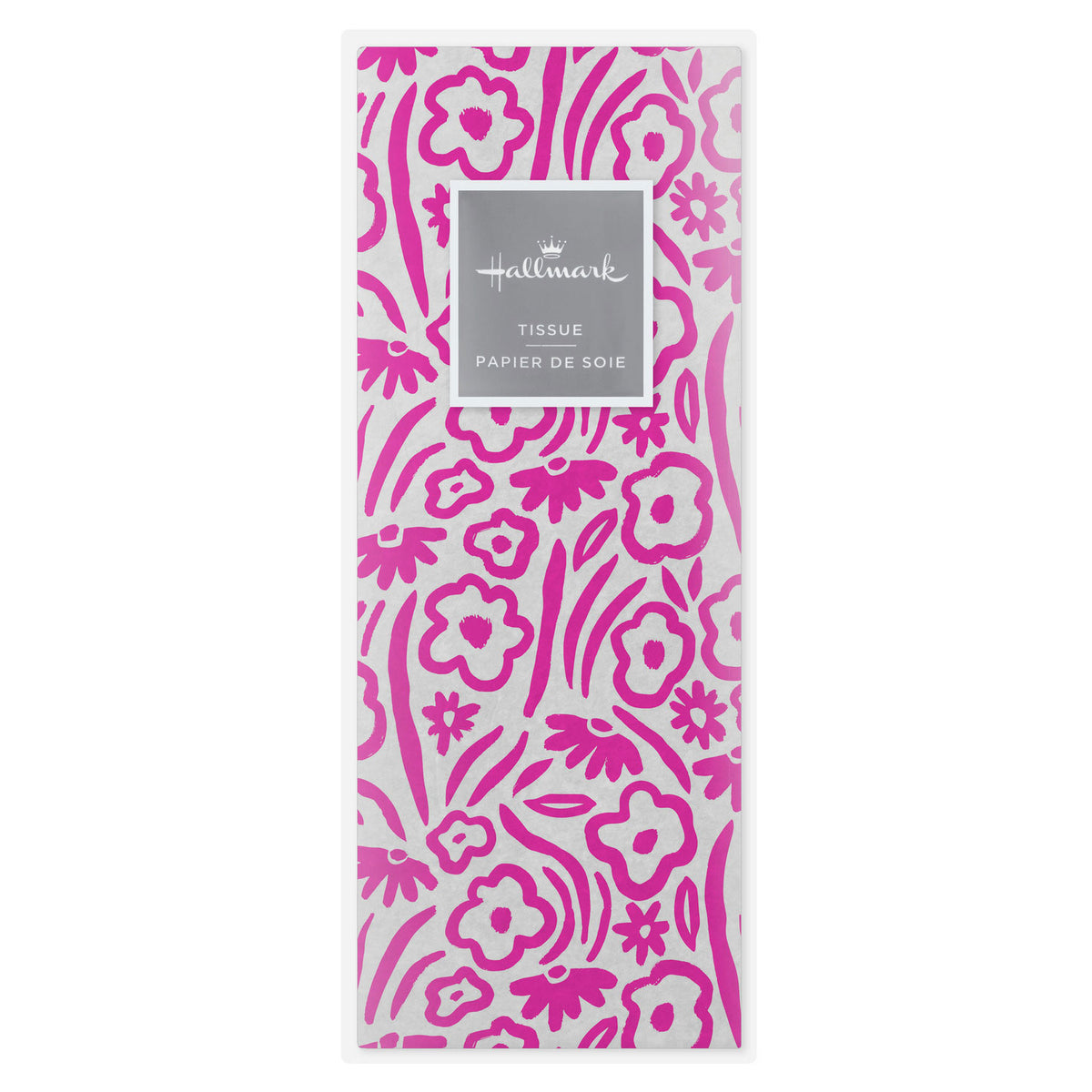 Hallmark Floral Pink on White Tissue Paper, 6 Sheets