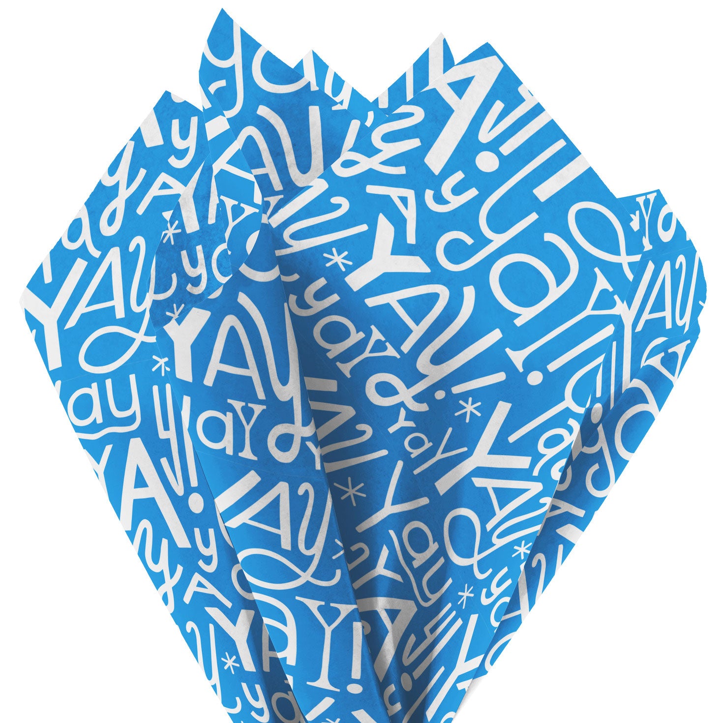 Hallmark Yay Doodles on Blue Tissue Paper, 6 Sheets