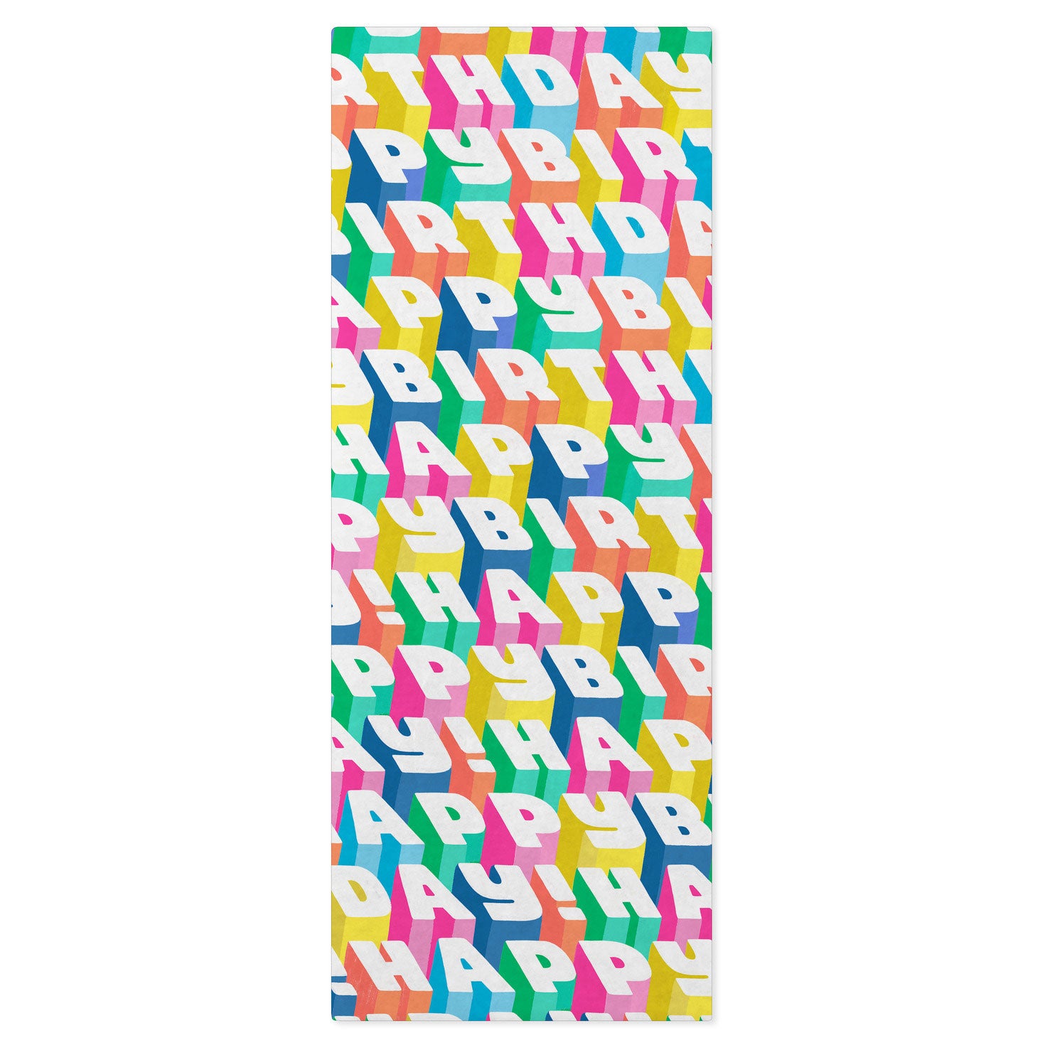 Hallmark Angled All-Caps Happy Birthday Tissue Paper, 6 Sheets