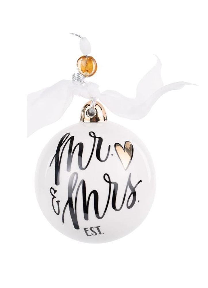 Mr & Mrs Wedding Cake Ornament by Glory Haus