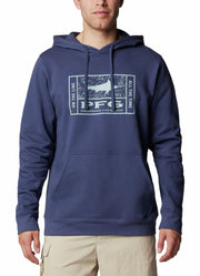PFG Seasonal Graphic Hoodie Nocturnal Line Time Marlin by Columbia